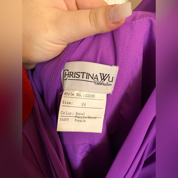 COPY - Elegant purple formal dress - Picture 2 of 5